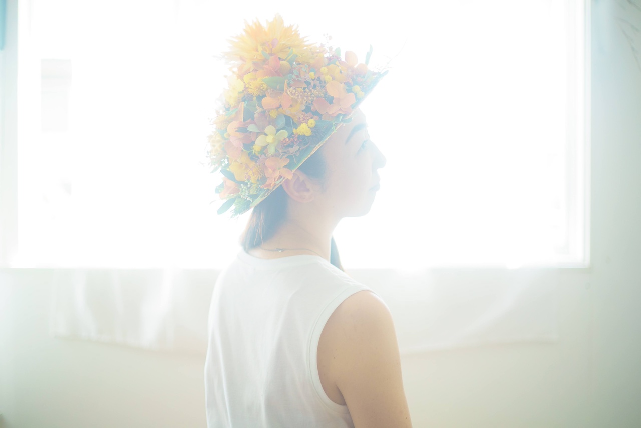 花と女性